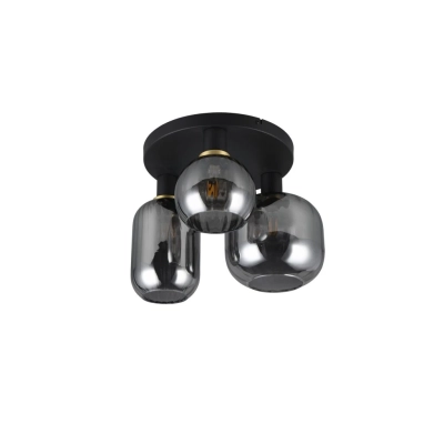 Diva lampa sufitowa 3xE27 czarna 619800332