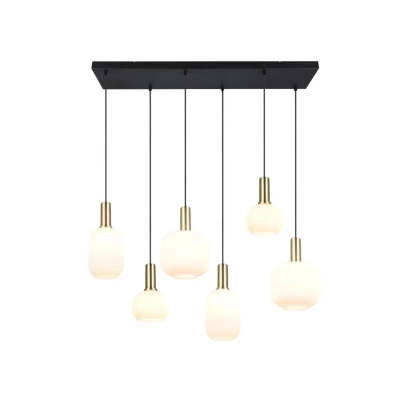 Diva lampa wisząca 6xE27 złota, czarna 319800608