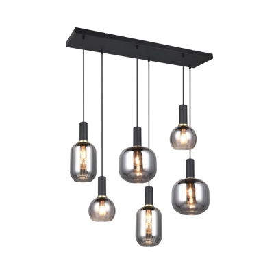 Diva lampa wisząca 6xE27 czarna 319800632 TRIO lighting