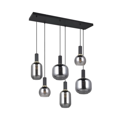 Diva lampa wisząca 6xE27 czarna 319800632