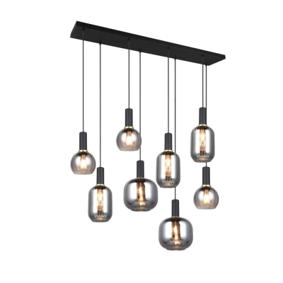 Diva lampa wisząca 8xE27 czarna 319800832 TRIO lighting