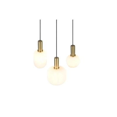 Diva lampa wisząca 3xE27 złota, czarna 319830308