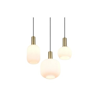 Diva lampa wisząca 3xE27 złota, czarna 319830308