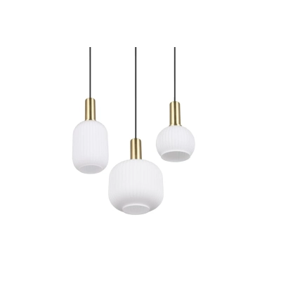 Diva lampa wisząca 3xE27 złota, czarna 319830308