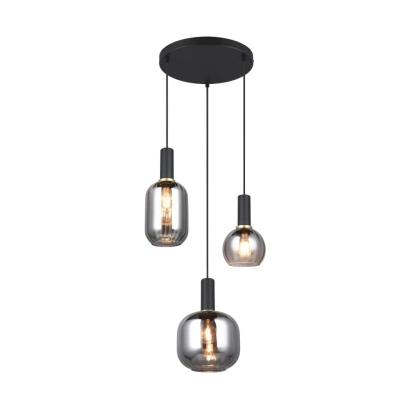 Diva lampa wisząca 3xE27 czarna 319830332 TRIO lighting