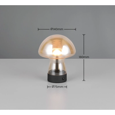 Dooley lampka stołowa LED 1,5W 140lm 3000K czarna R54981113
