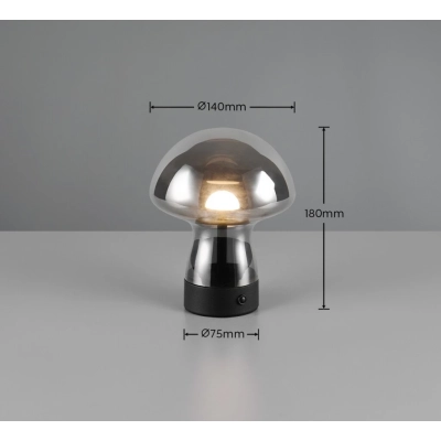 Dooley lampka stołowa LED 1,5W 140lm 3000K czarna R54981154