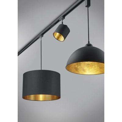 Duoline lampa do szynoprzewodu wisząca 1xE27 czarna 73120102
