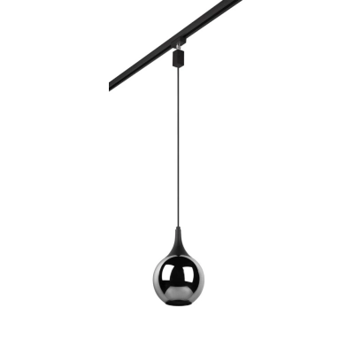 Duoline lampa do szynoprzewodu wisząca 1xE14 czarna 73700132