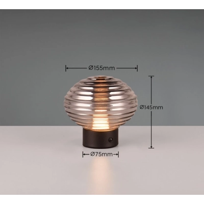 Earl lampka stołowa LED 2W 100lm 3000K czarna R57771154