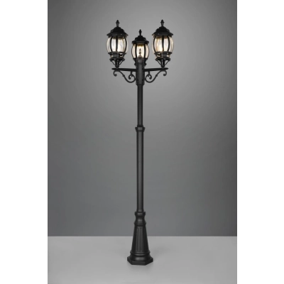 Elvo lampa stojąca 3xE27 czarna 406960332