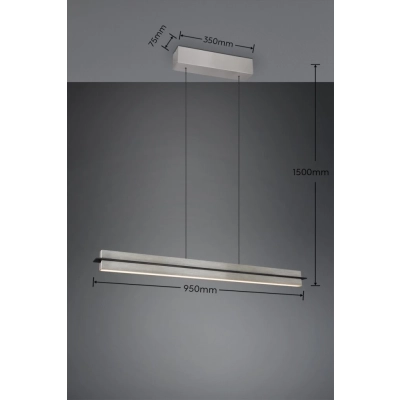 Emerson lampa wisząca LED 22W 2500lm 2700K-5000K srebrna 346710107