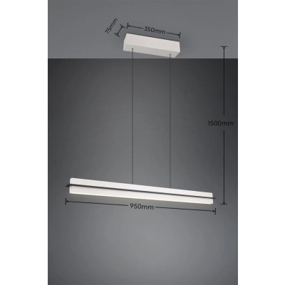 Emerson lampa wisząca LED 22W 2500lm 2700K-5000K szara 346710176