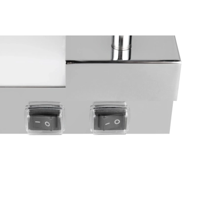 Enrico kinkiet 2xGU10, LED 6W 620lm 2300K, 3000K, 4000K srebrny 281470306