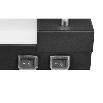 Enrico kinkiet 2xGU10, LED 9W 1200lm 2300K, 3000K, 4000K czarny 281479332