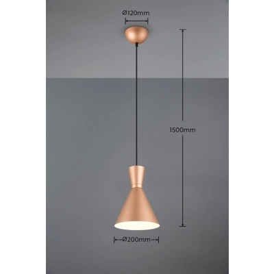 Enzo lampa wisząca 1xE27 brązowa R30781065