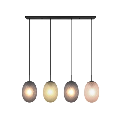 Facette lampa wisząca 4xE27 czarna 364200417