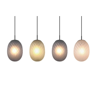 Facette lampa wisząca 4xE27 czarna 364200417