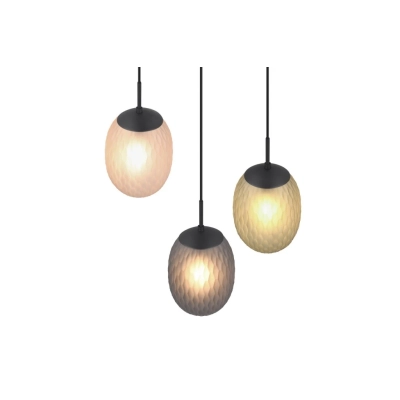Facette lampa wisząca 3xE27 czarna 364230317