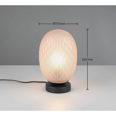 Facette lampka stołowa 1xE27 czarna 564200113