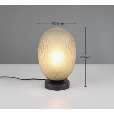 Facette lampka stołowa 1xE27 zielona, czarna 564200115