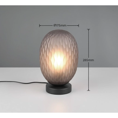 Facette lampka stołowa 1xE27 czarna 564200154