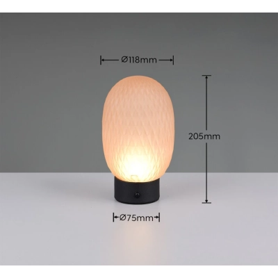 Facette lampka stołowa LED 1,5W 140lm 3000K czarna 564210113