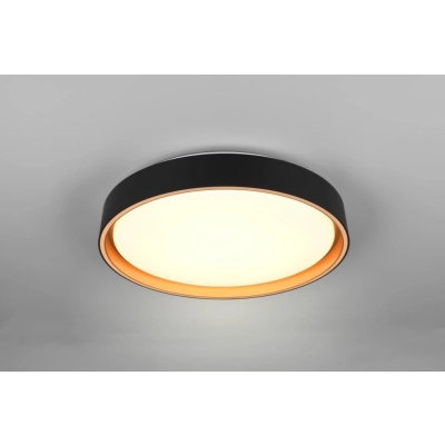 Felis lampa sufitowa LED 24W 2500lm 2700K-6500K czarna, złota R64391080