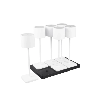 Fernandez lampa podłogowa LED 6x1W 6x130lm 2700K, 4000K, 6000K biała R54096631
