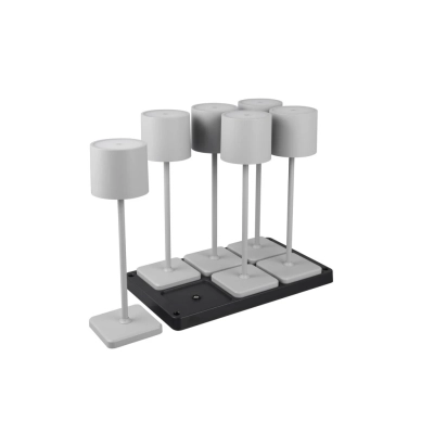 Fernandez lampa podłogowa LED 6x1W 6x130lm 2700K, 4000K, 6000K szara R54096677