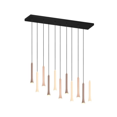 Fiato lampa wisząca LED 11x3W 1400lm 2300K, 3000K, 4000K czarna, brązowa 352011117