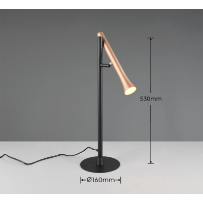 Fiato lampka stołowa LED 3W 400lm 2300K, 3000K, 4000K czarna 552010165