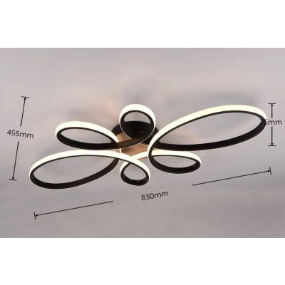 Fly lampa sufitowa LED 32W 3900lm 3000K czarna 645619132