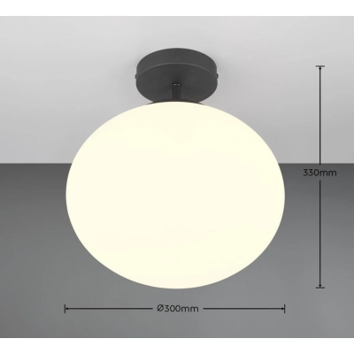Fomento lampa sufitowa 1xE27 czarna 663100132