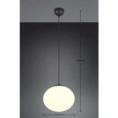 Fomento lampa wisząca 1xE27 czarna 363100132