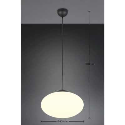 Fomento lampa wisząca 1xE27 czarna 363190132