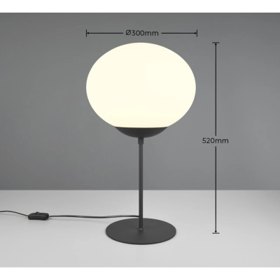 Fomento lampka stołowa 1xE27 czarna 563100132