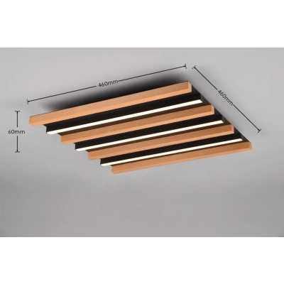 Fontana lampa sufitowa LED 22W 2450lm 3000K czarna 648914532