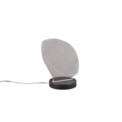 Football lampka stołowa LED 3W 250lm 3000K czarna R52821132