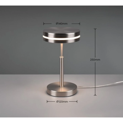 Franklin lampka stołowa LED 6W 700lm 3000K srebrna 526510107