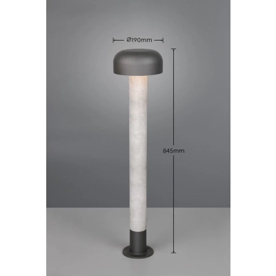 Fraser lampa stojąca 1xE27 szara 462560178