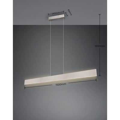 Galway lampa wisząca LED 35W 4200lm 2700K-6000K srebrna 349710107