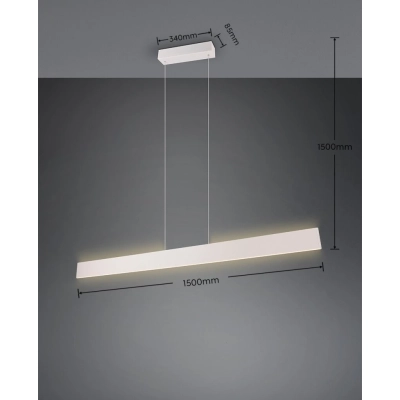Galway lampa wisząca LED 35W 4200lm 2700K-6000K szara 349710176