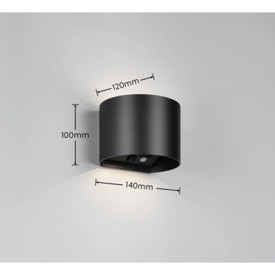Genie kinkiet LED  2x1W 2x150lm 3000K czarny R24161632