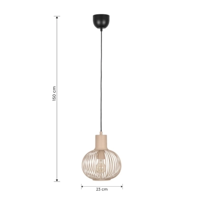 Gila lampa wisząca 1xE27 czarna 365700166