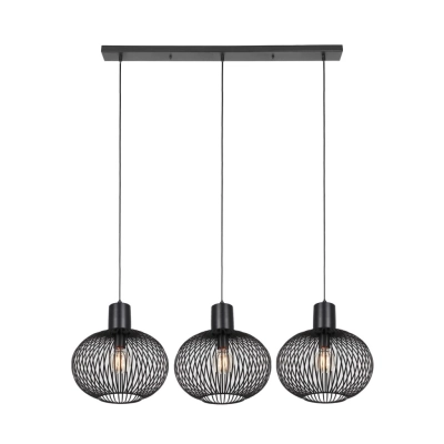 Gila lampa wisząca 3xE27 czarna 365700332