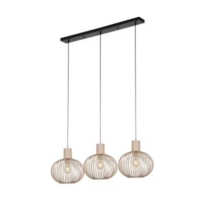 Gila lampa wisząca 3xE27 czarna 365700366 TRIO lighting
