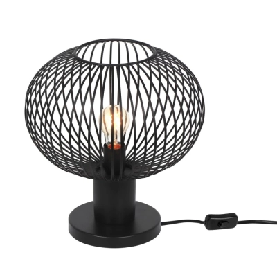 Gila lampka stołowa 1xE27 czarna 565790132 TRIO lighting