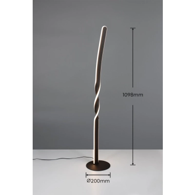 Ginko lampa podłogowa LED 19W 2060lm 3000K czarna R45791132
