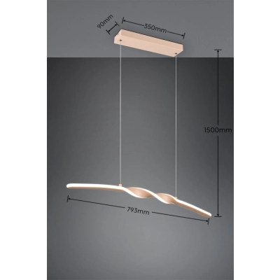 Ginko lampa wisząca LED 18W 1980lm 3000K kremowa R35791166